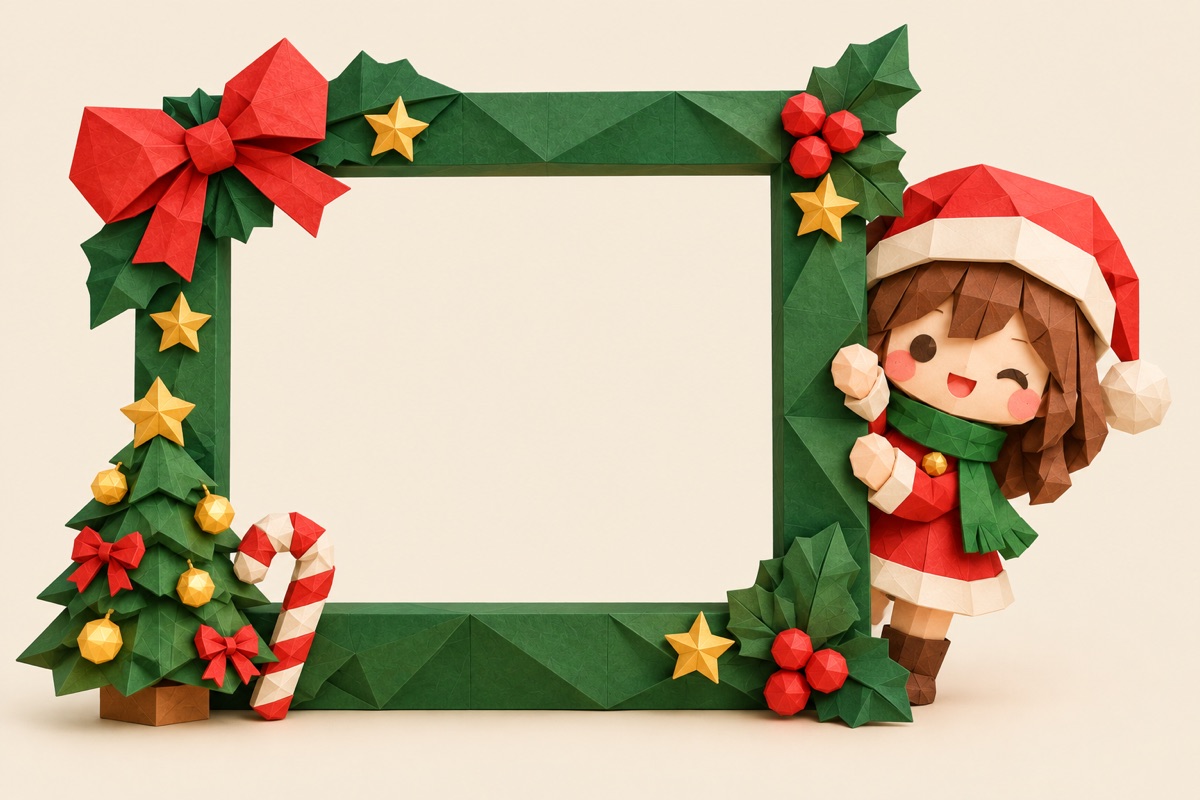 Khung ảnh Noel đẹp: chọn khung Giáng sinh chụp online